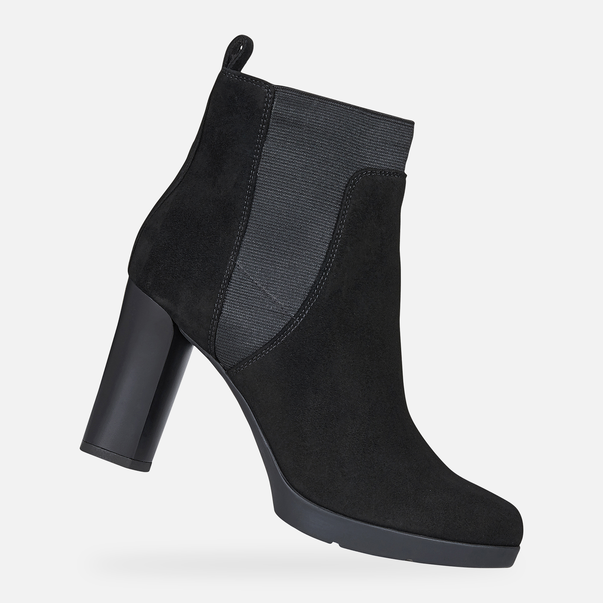 Geox Anylla High Woman Black Ankle Boots Geox Fw