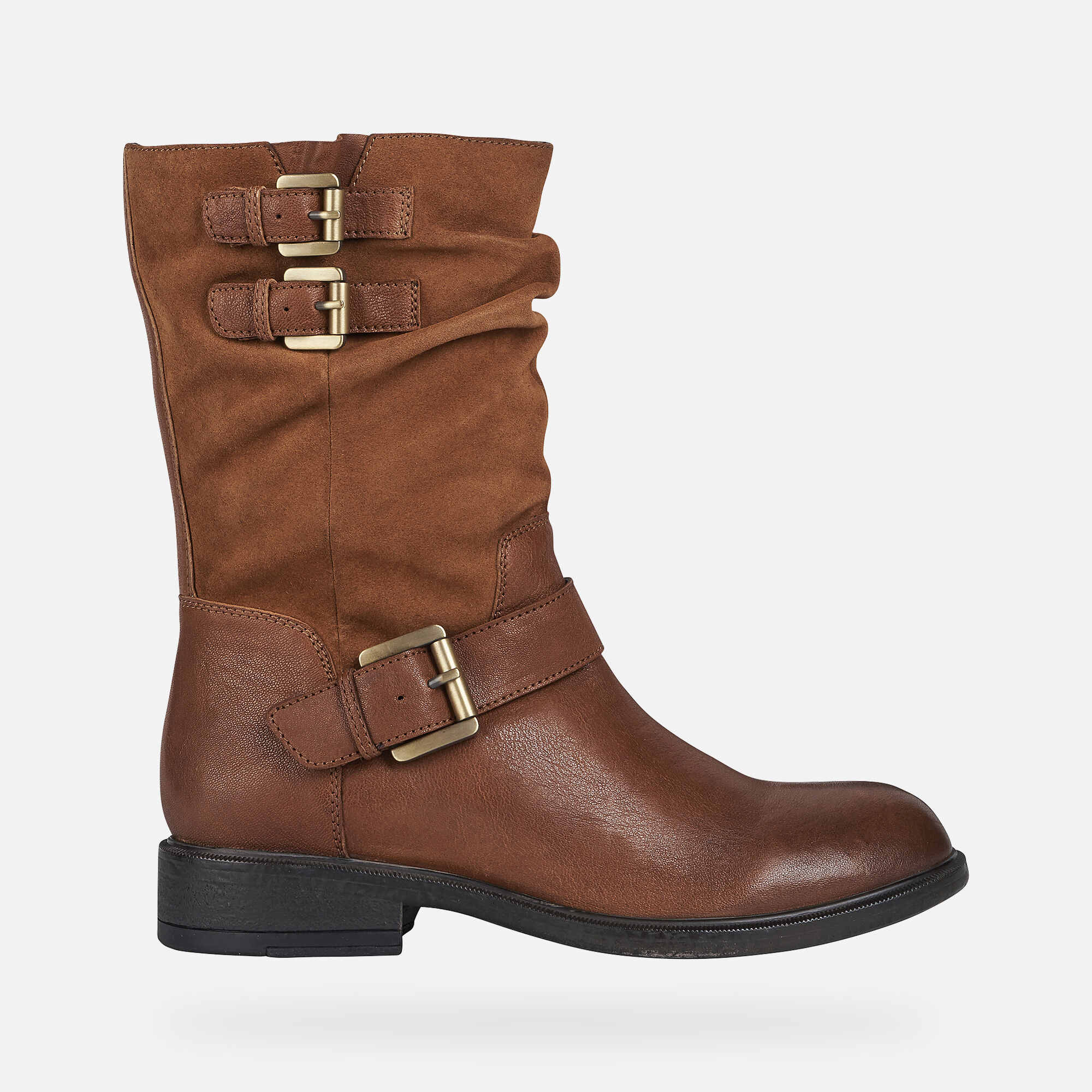 Geox® CATRIA Woman: Cognac Ankle Boots 