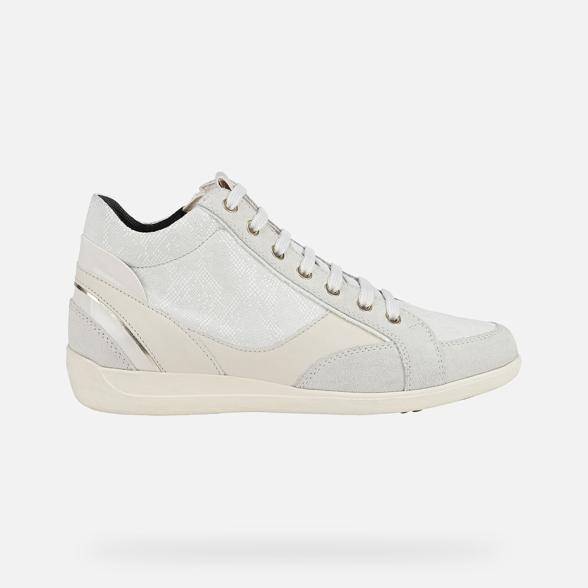 Geox® MYRIA Woman: Off-white Sneakers 