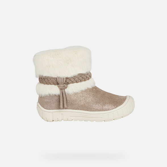 Materialisme nul kompas Geox® OMAR Baby girl: Smoky grey Ankle Boots | FW21 Geox®