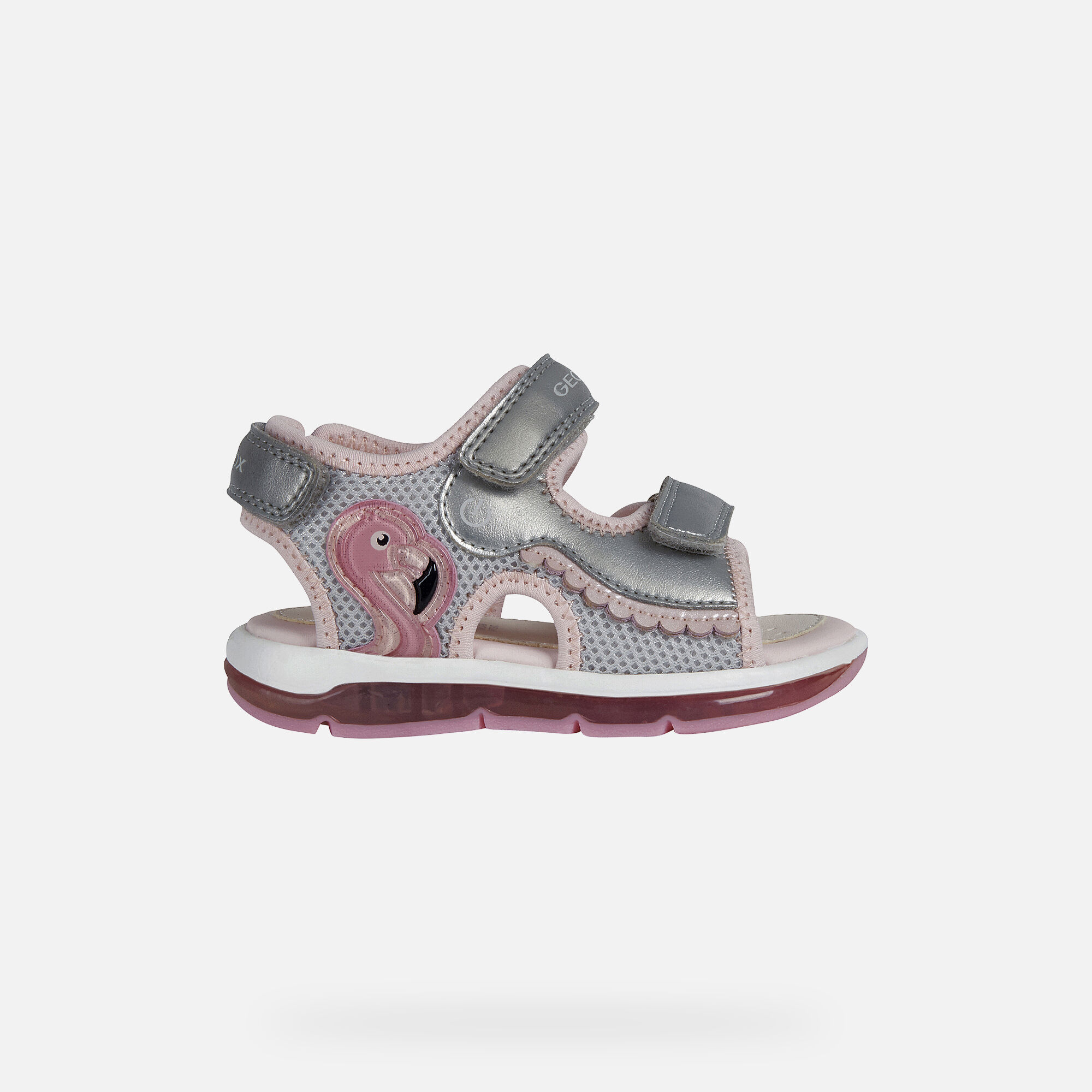 Geox TODO Baby Girl: Silver Sandals 