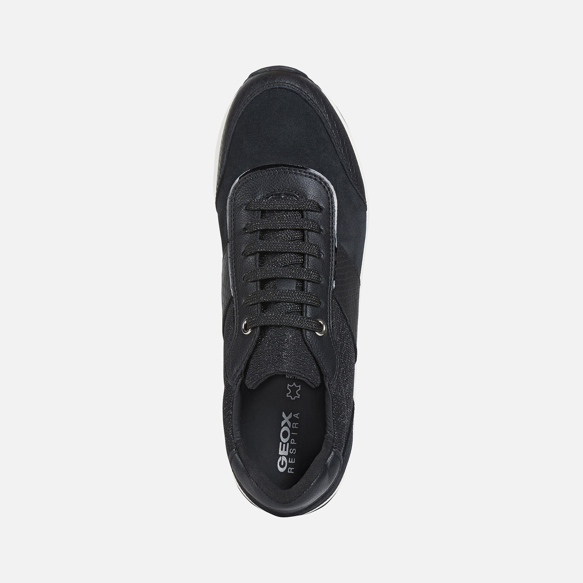 Geox® AIRELL Woman: Black Sneakers 