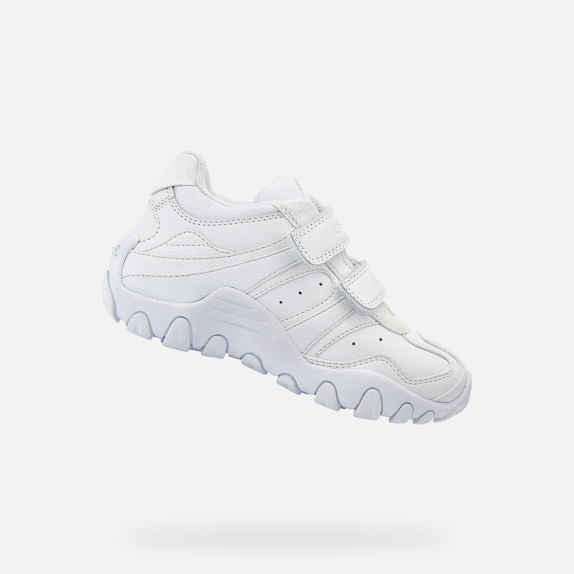 Geox® CRUSH Junior Boy: White Sneakers 