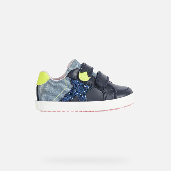 Geox Kilwi Bebe Fille Sneakers Bleu Marine Geox 21