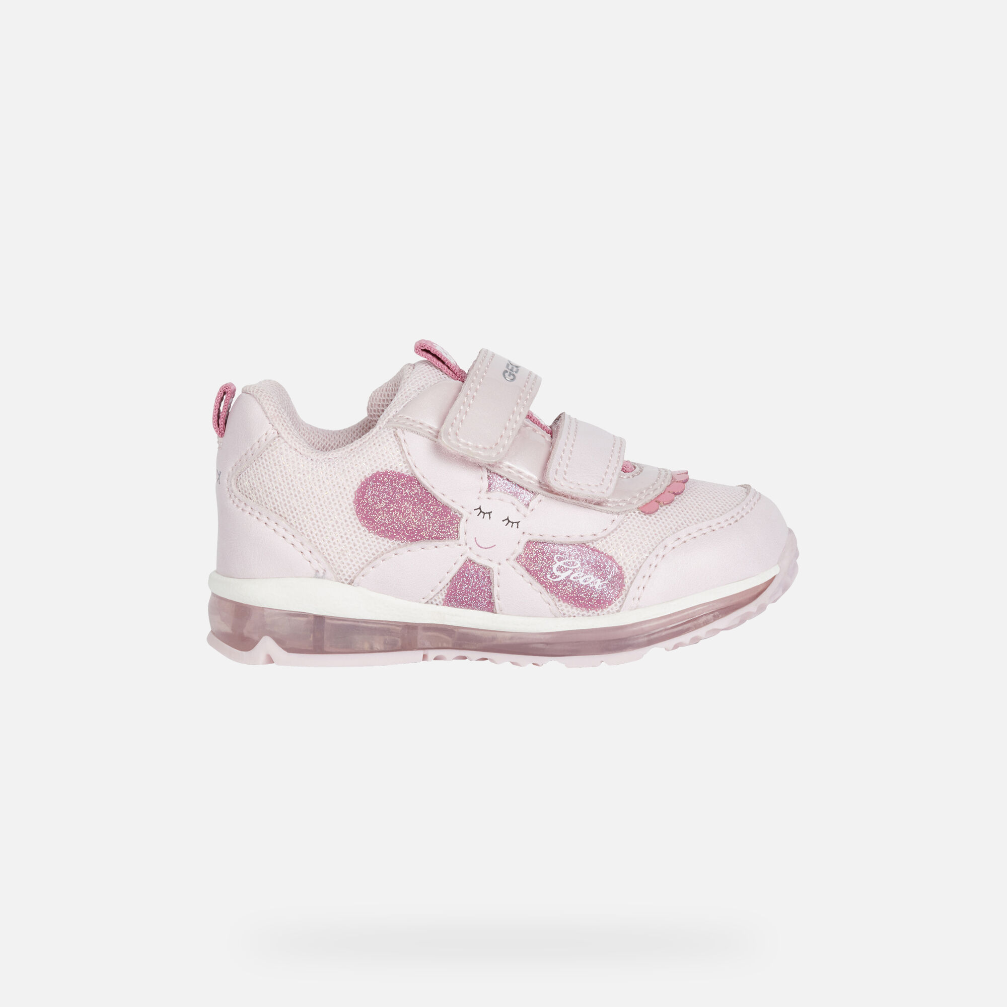 Geox® TODO Baby Girl: Pink Sneakers 