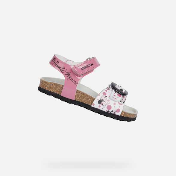 Geox Sandal Chalki Bebe Fille Sandales Fuchsia Geox Disney