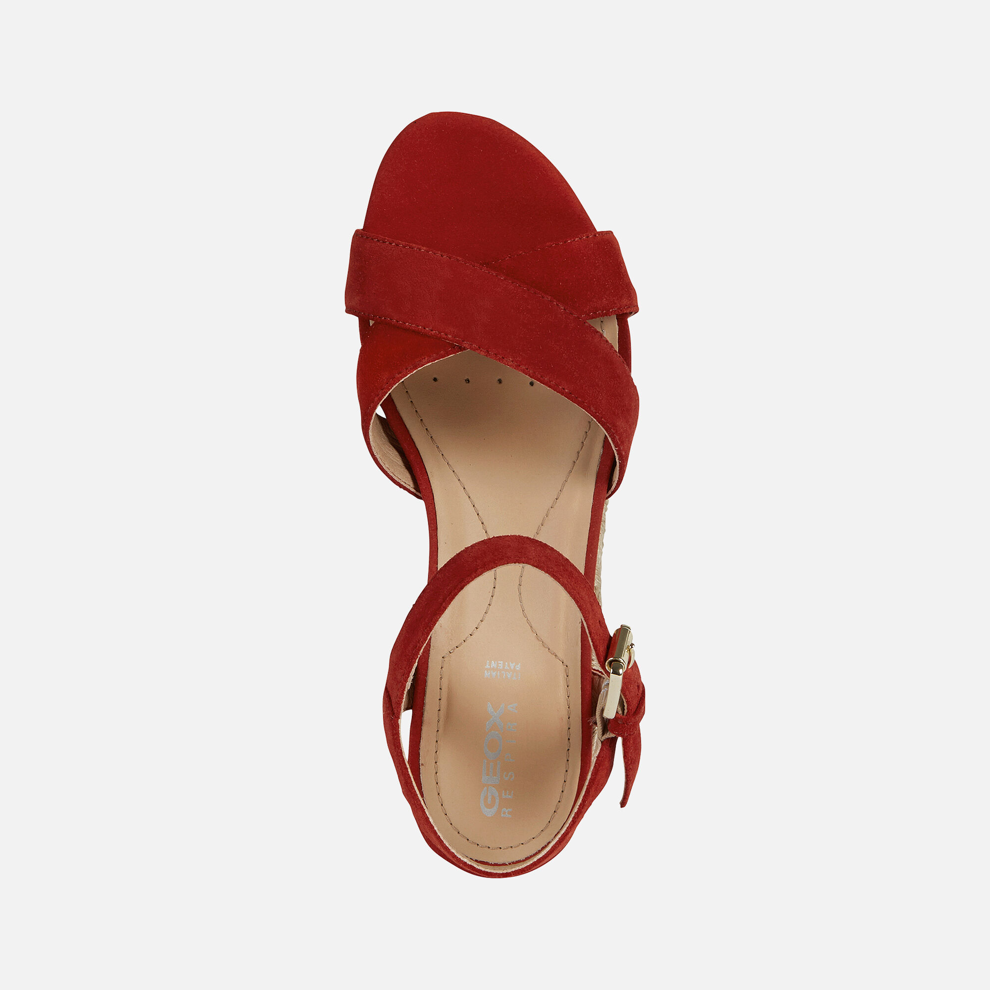 geox red sandals