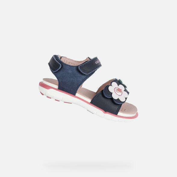 Geox Sandal Delhi Bebe Fille Sandales Bleu Marine Geox Ss21