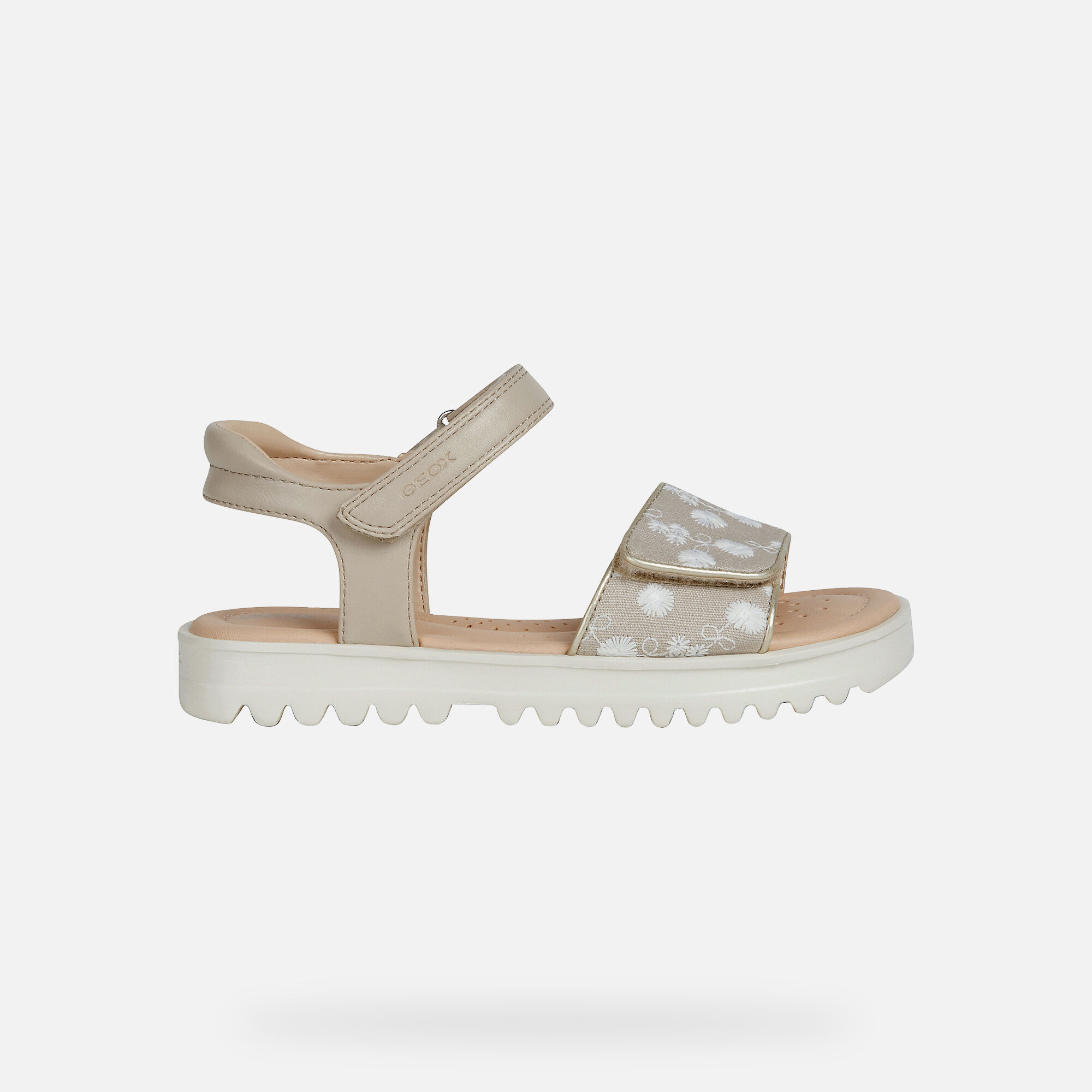 Geox CORALIE Girl: Beige Sandals | Geox 