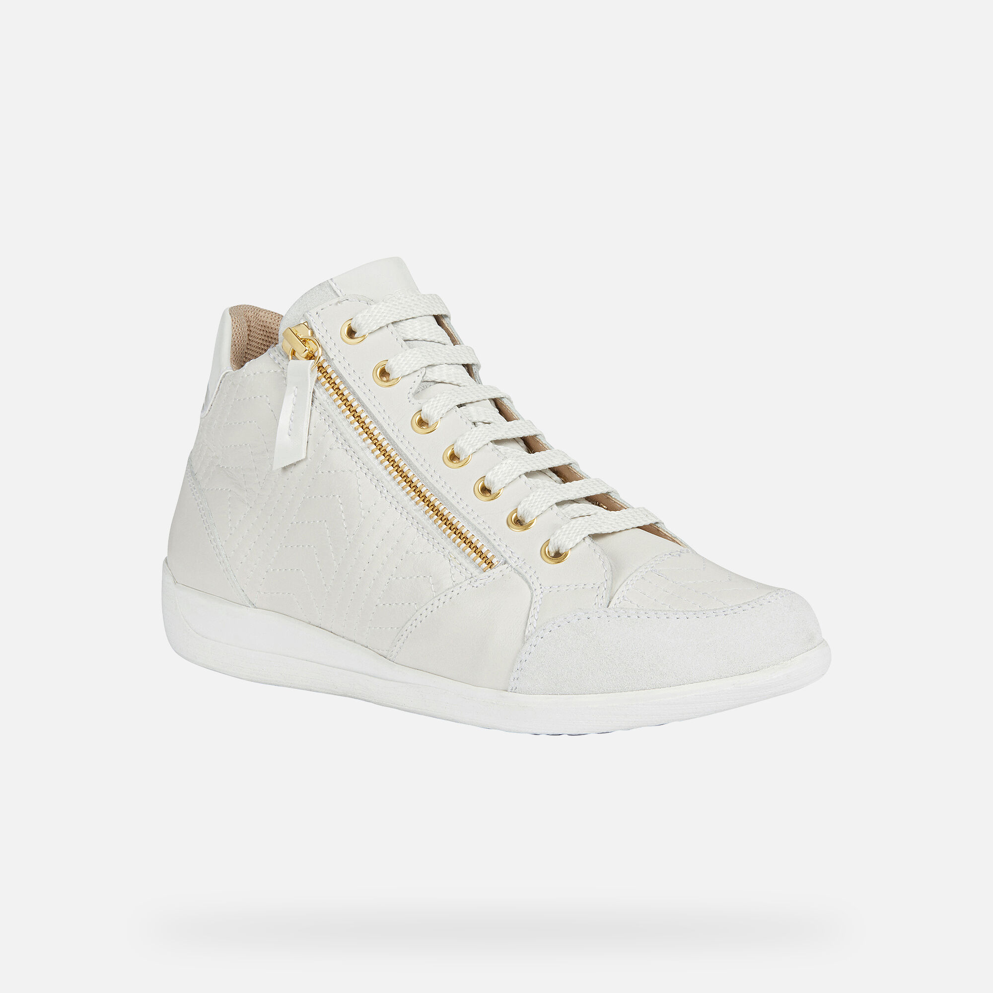Geox MYRIA Woman: Off-white Sneakers 