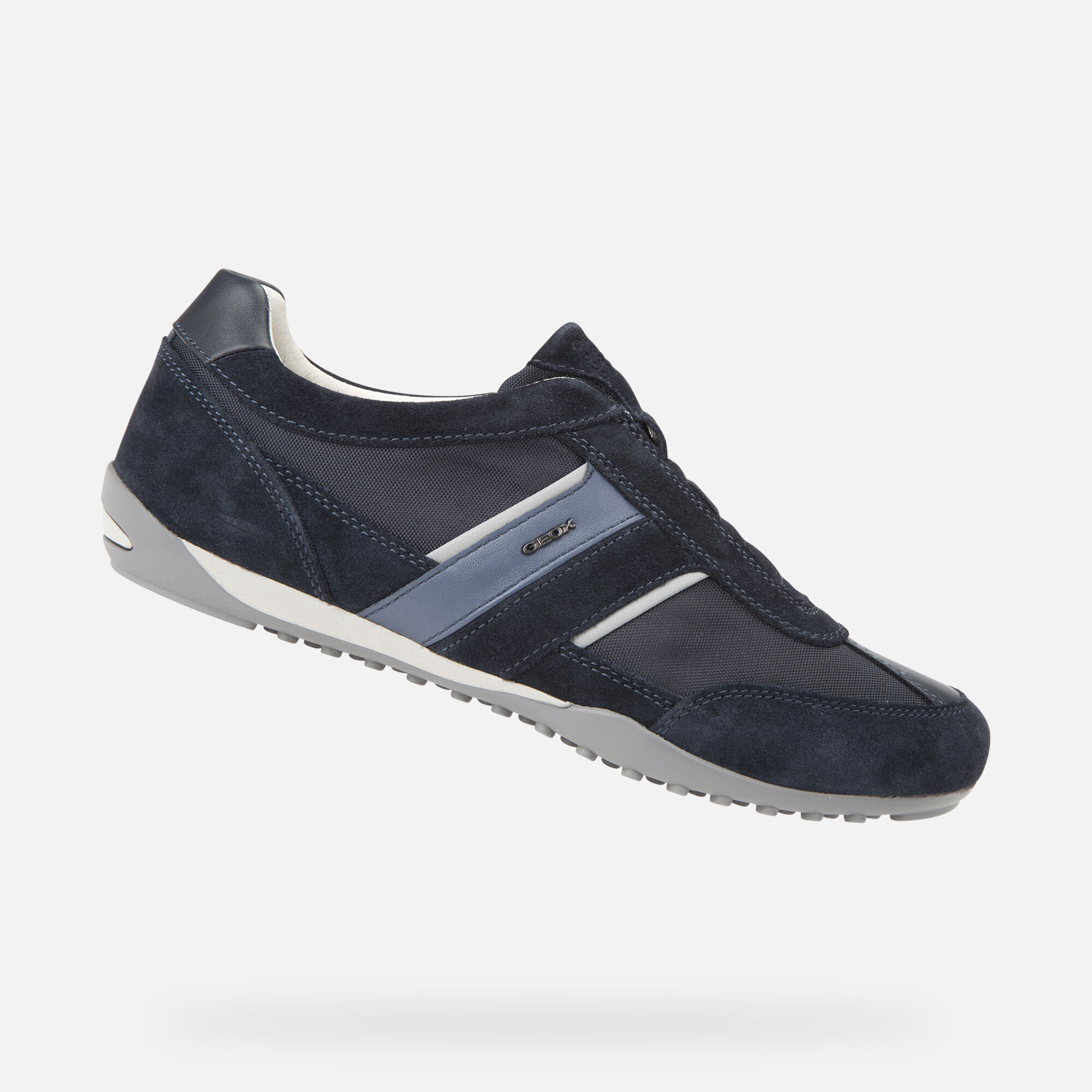 Geox Men's Wells Low Top Sneakers - Blue - Size 11Us / 44eu - Navy