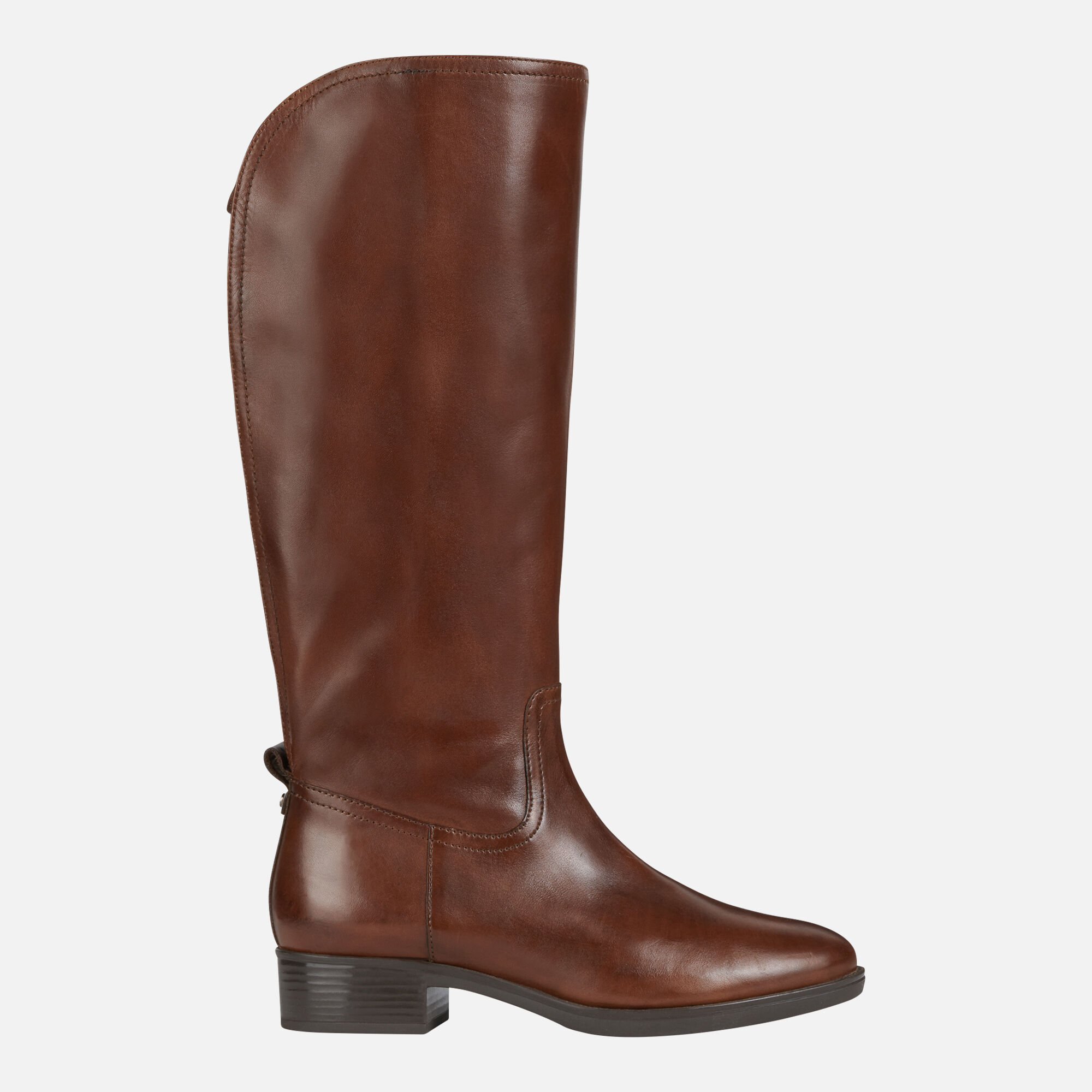 geox brown leather boots