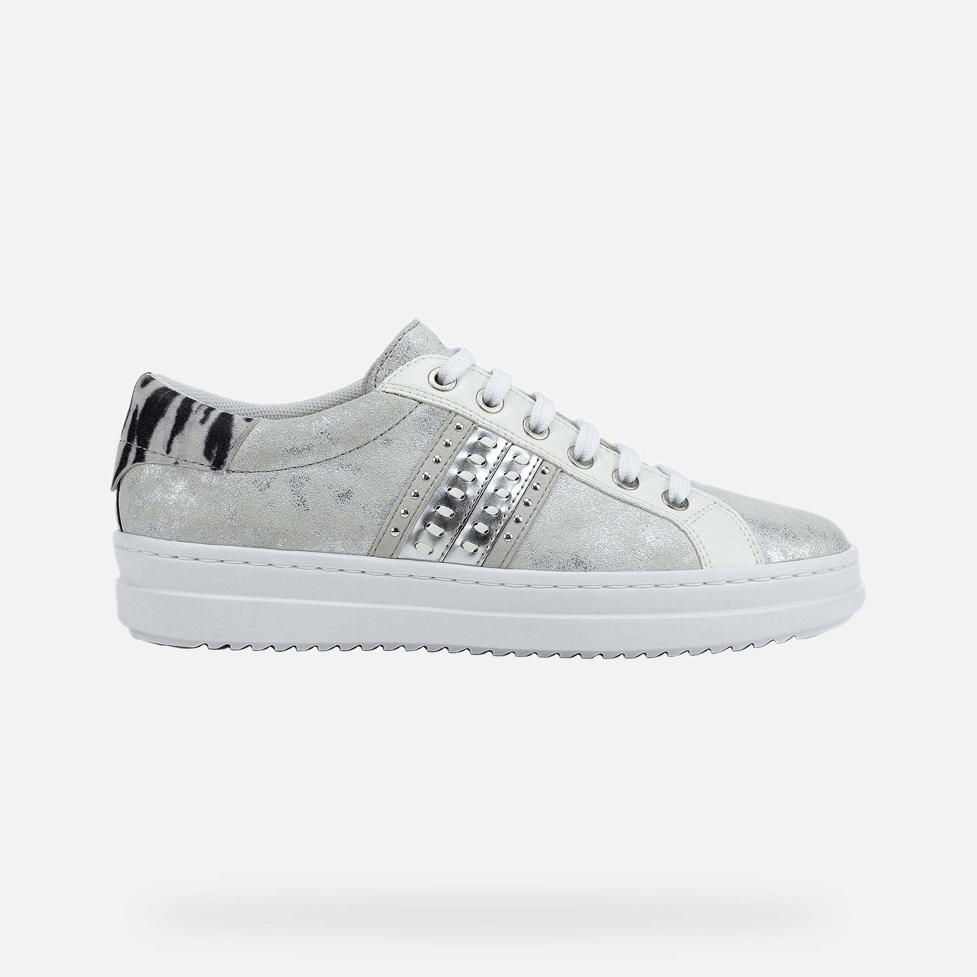 geox silver sneakers