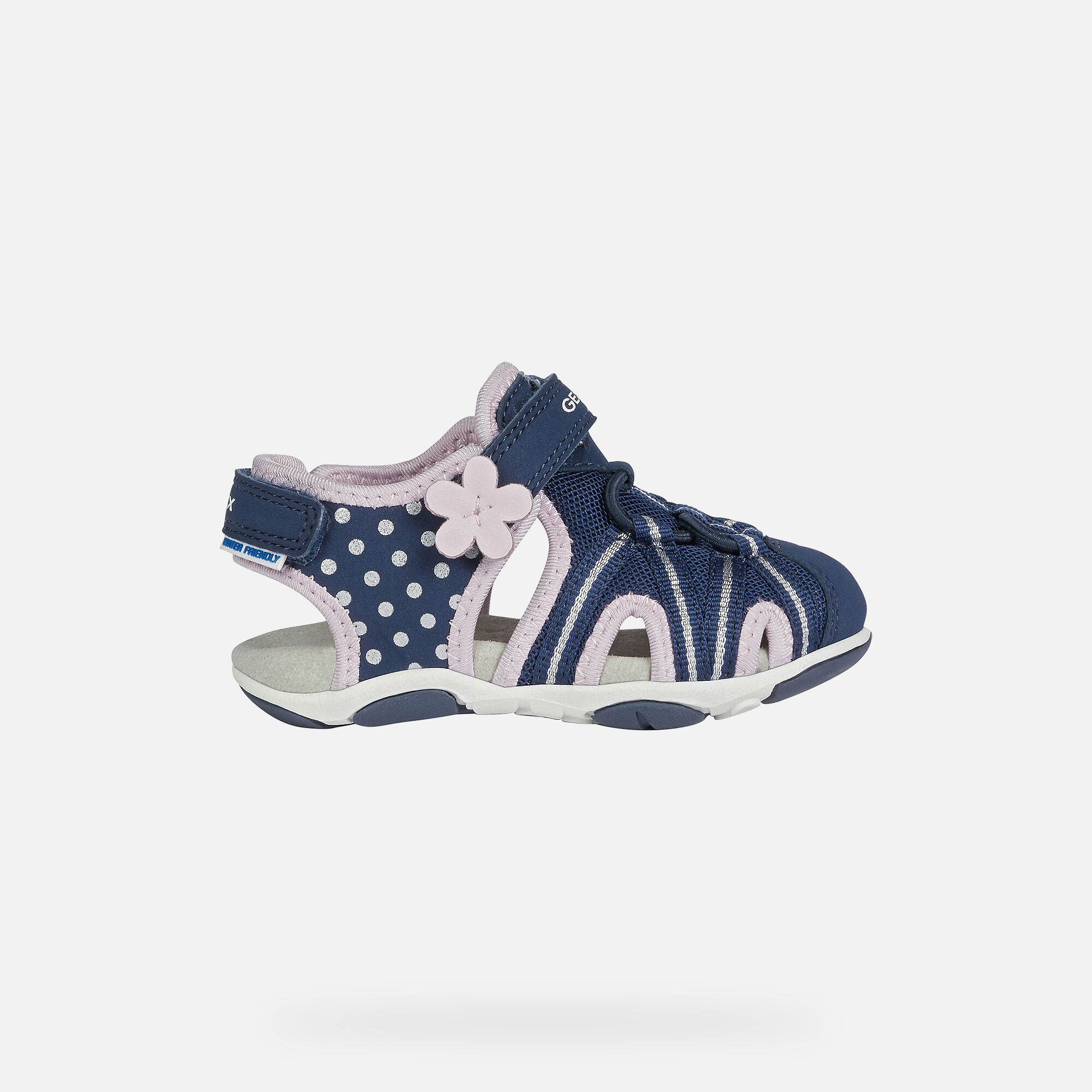 Geox AGASIM Baby Girl: Navy Sandals 