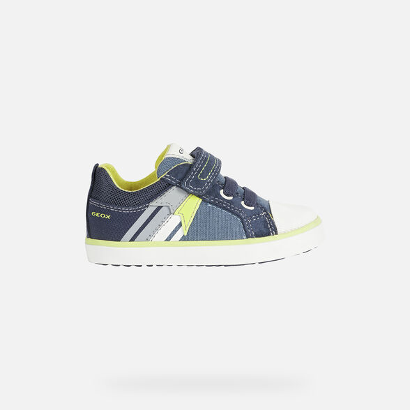 Geox Kilwi Bebe Garcon Sneakers Bleu Aviateur Geox P E