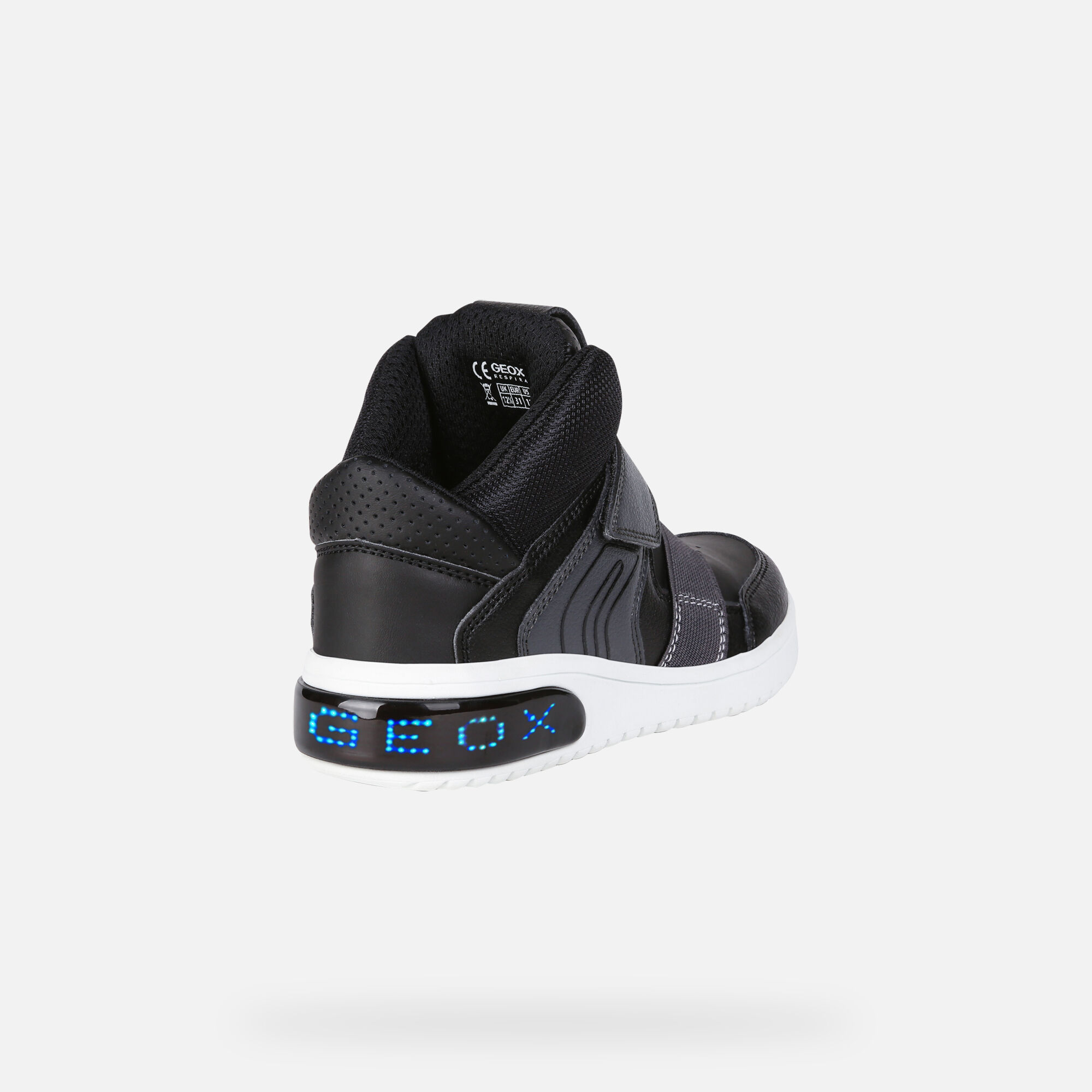 Geox XLED BOY Junior Boy: Black Sneakers | Geox® FW20/21