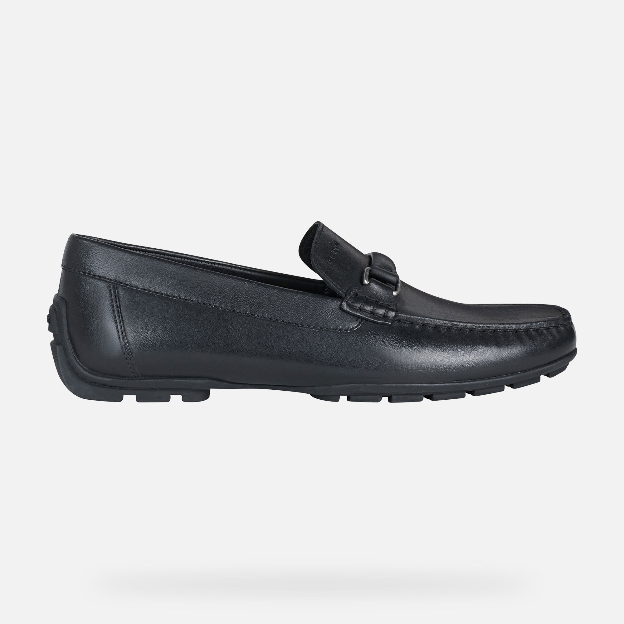 geox mens black loafers