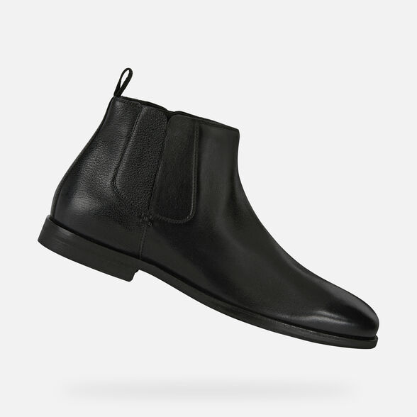 Tilbageholde gå i stå farve Geox® BAYLE Man: Black Ankle Boots | Geox® FW21