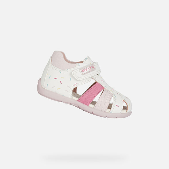 Geox Elthan Bebe Fille Premiers Pas Blanc Geox P E