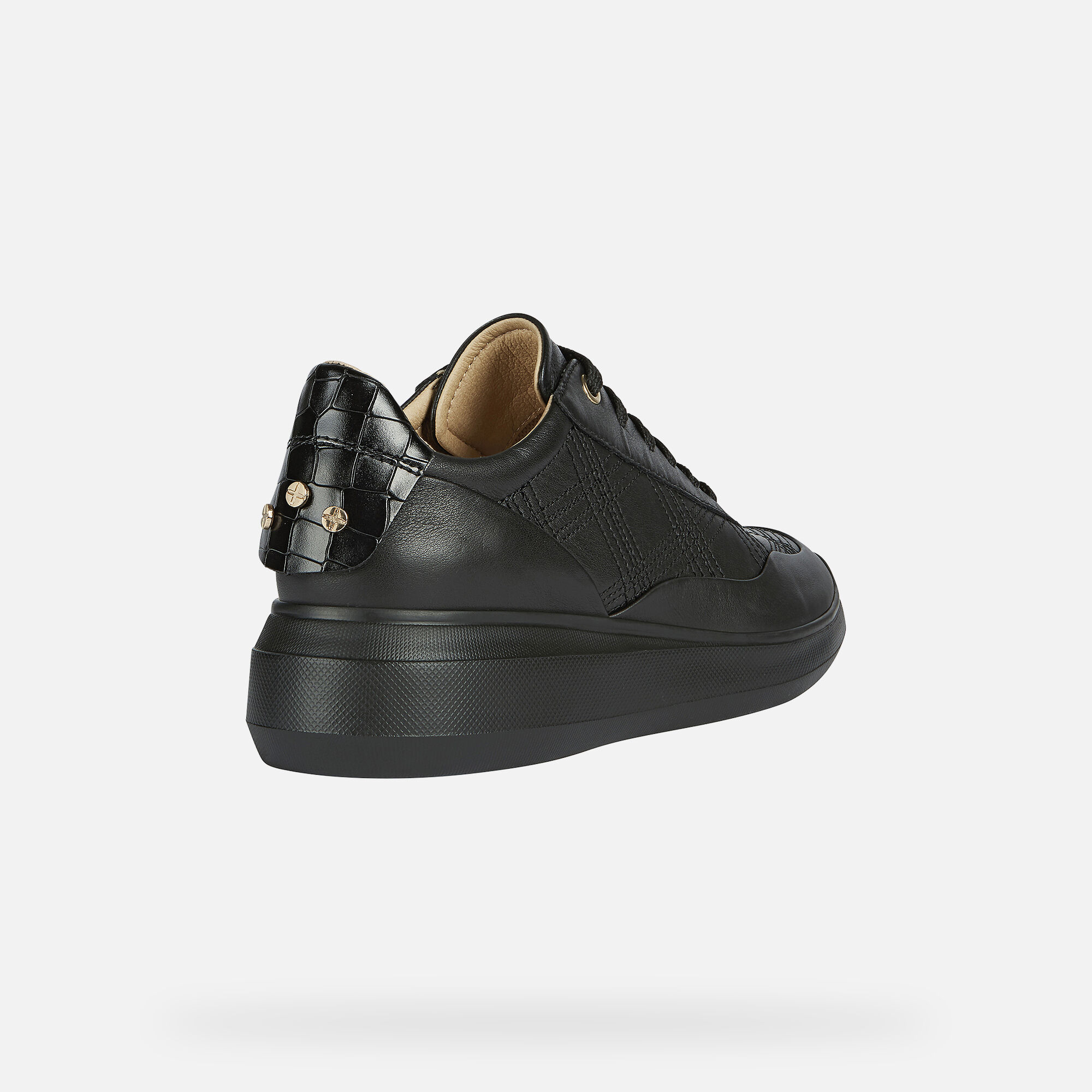 Geox® RUBIDIA Woman: Black Sneakers 