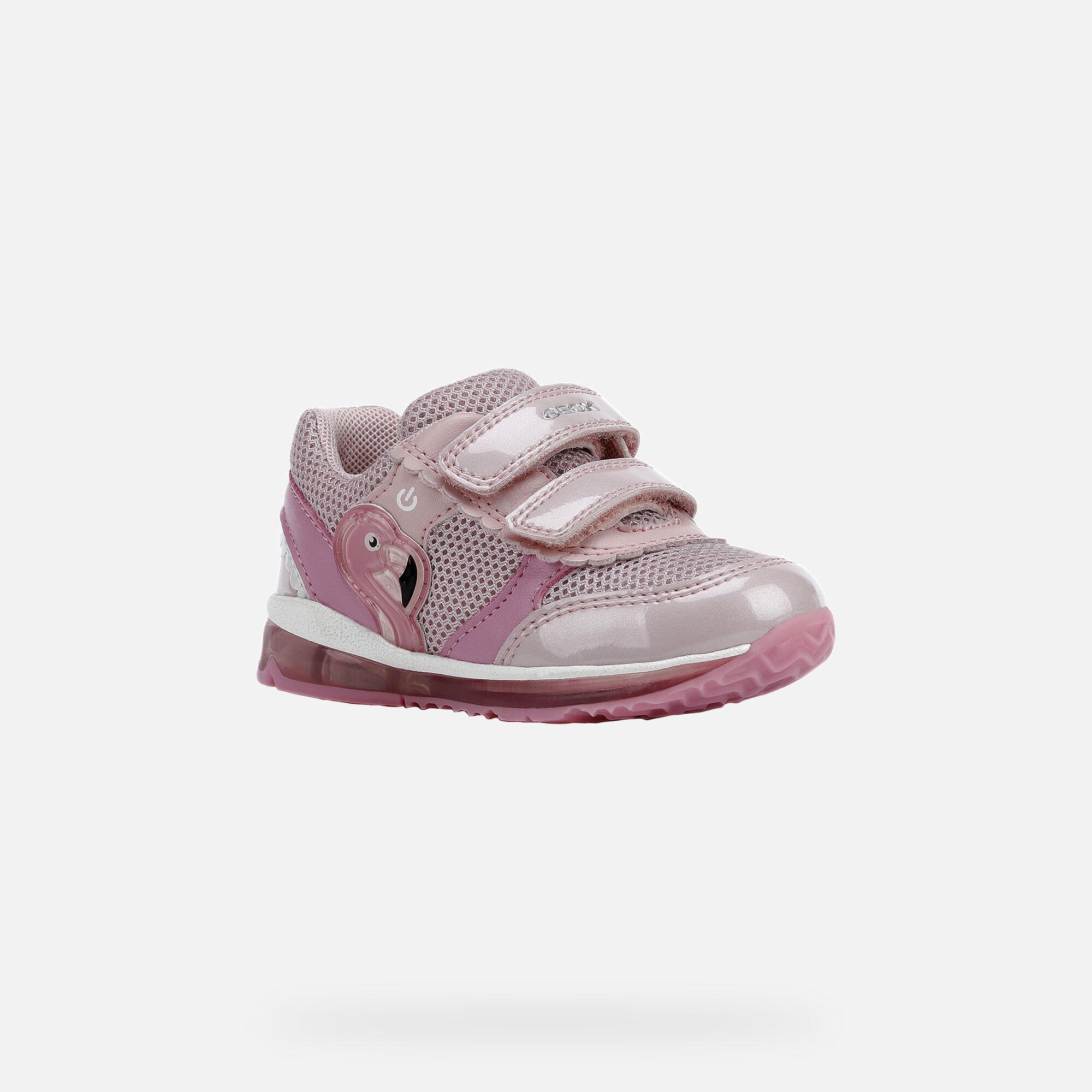 Geox TODO GIRL Baby Girl: Pink Sneakers 