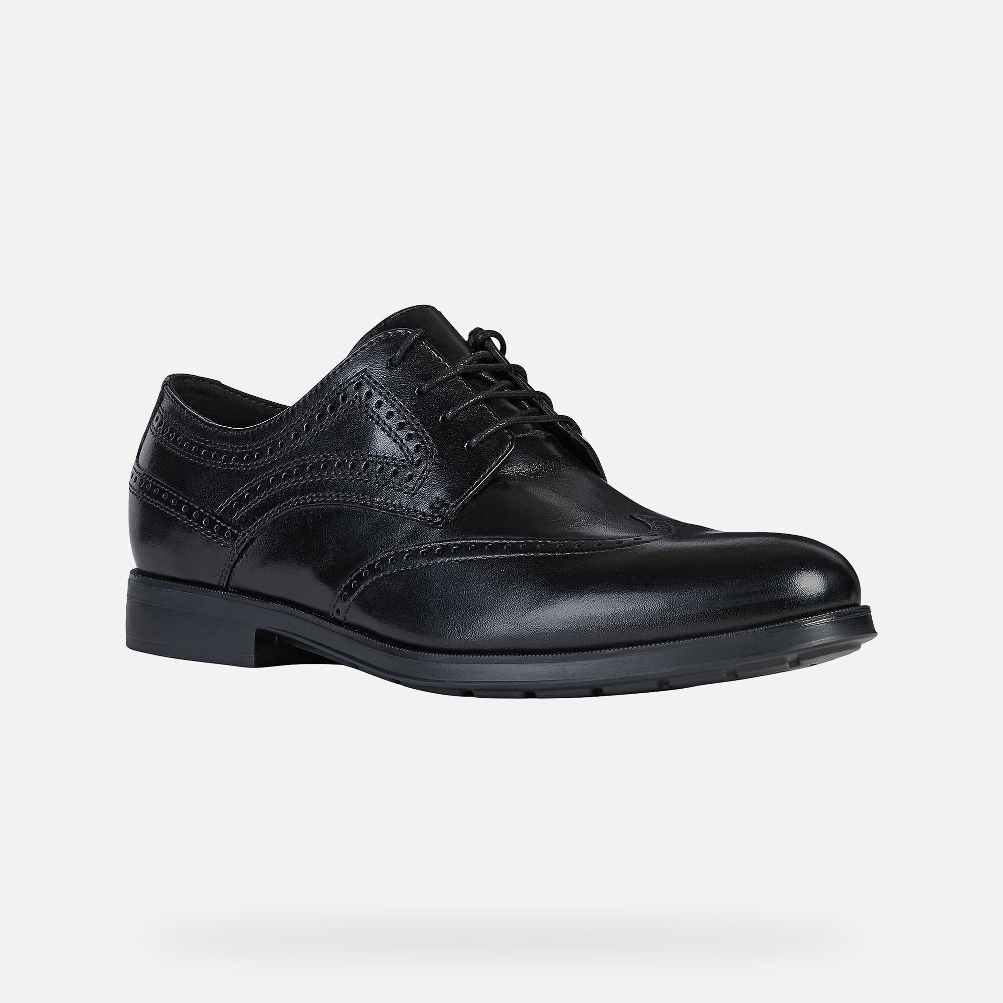 Geox HILSTONE WIDE Man: Black Shoes 