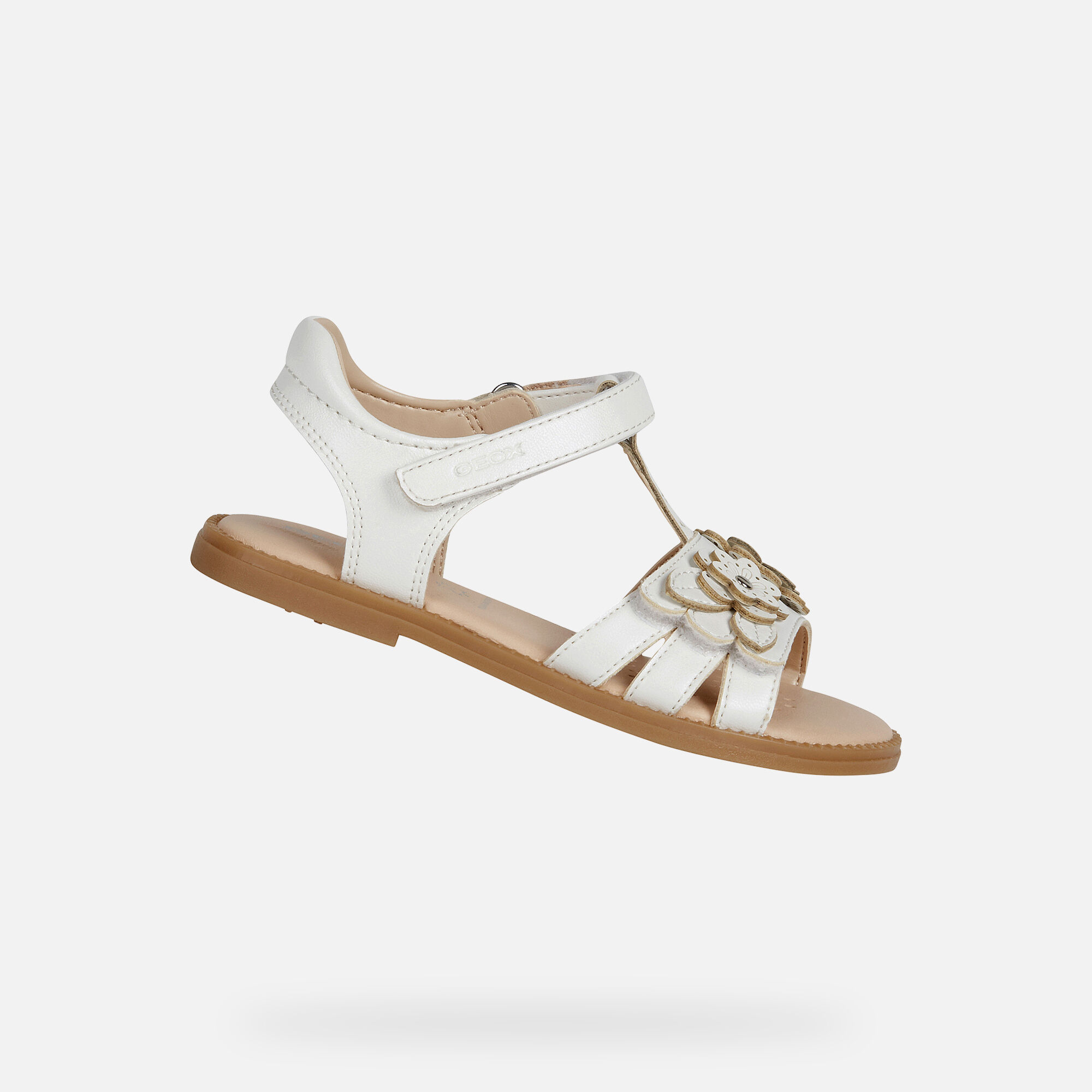 Geox KARLY Girl: White Sandals | Geox SS20