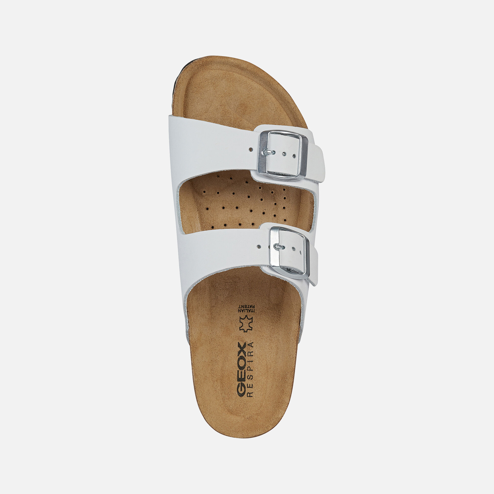 geox white sandals