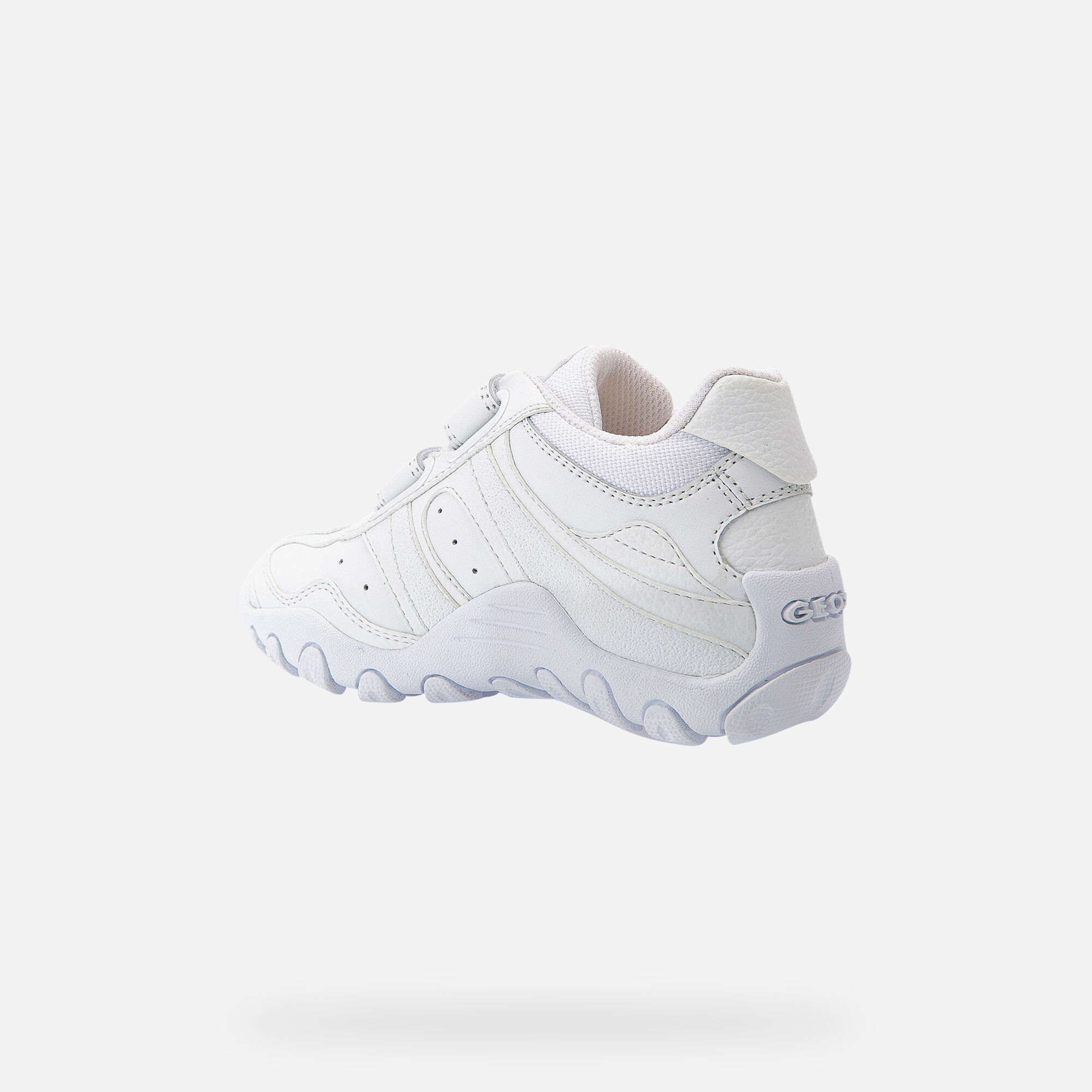 Geox® CRUSH Junior Boy: White Sneakers 