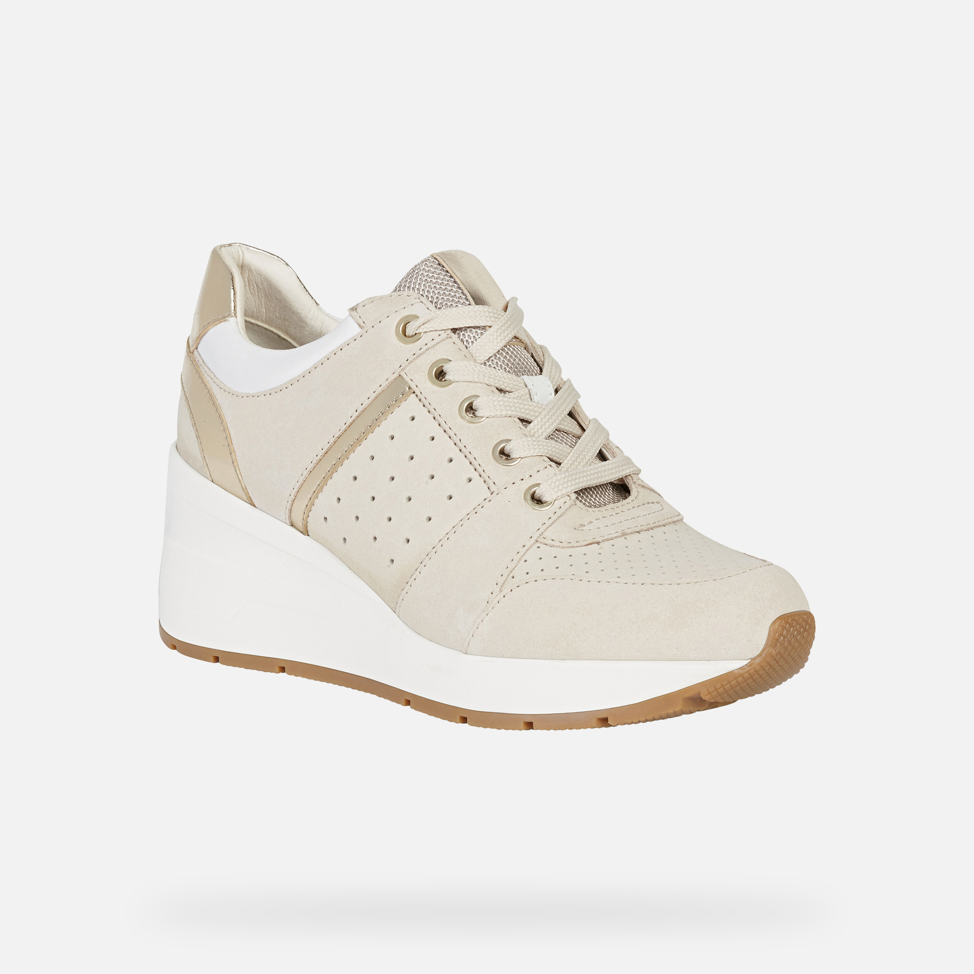 Geox® ZOSMA Woman Beige Sneakers | Geox® SS21