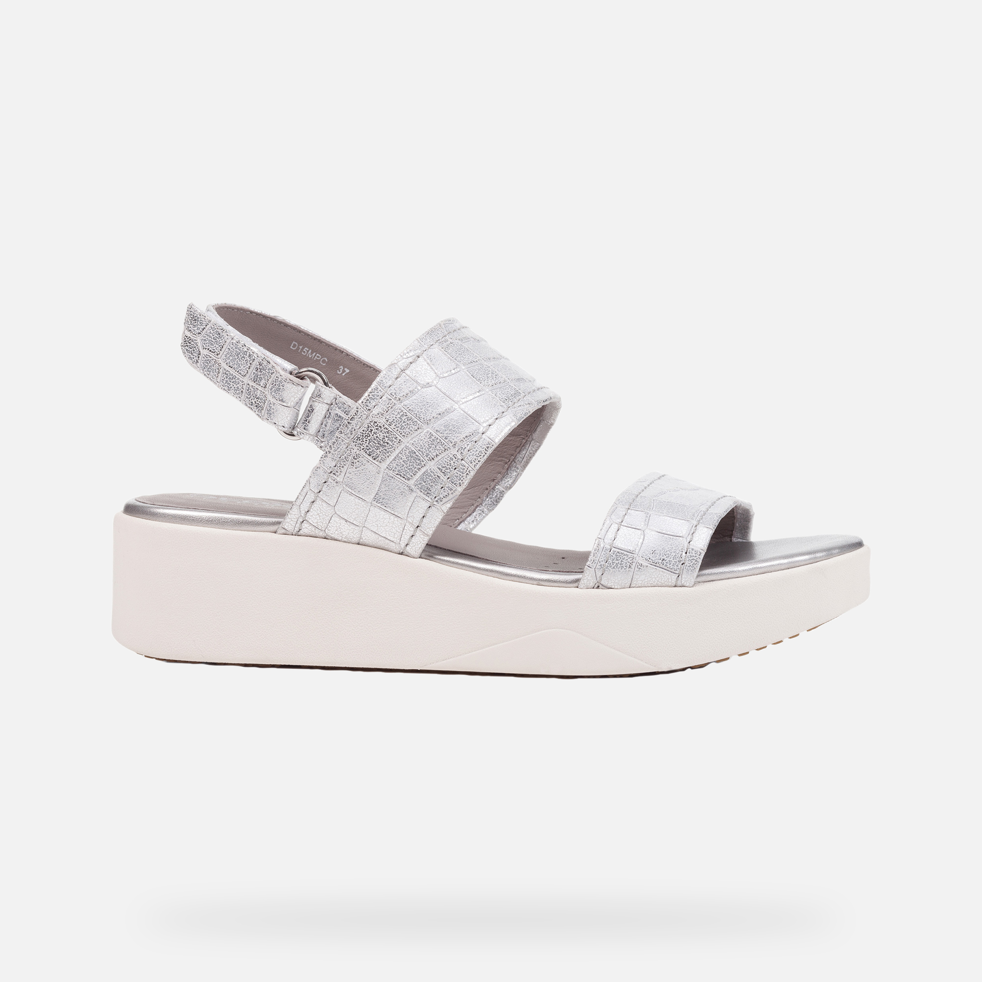 Geox® LAUDARA Woman Silver Sandals | Geox® Spring Summer