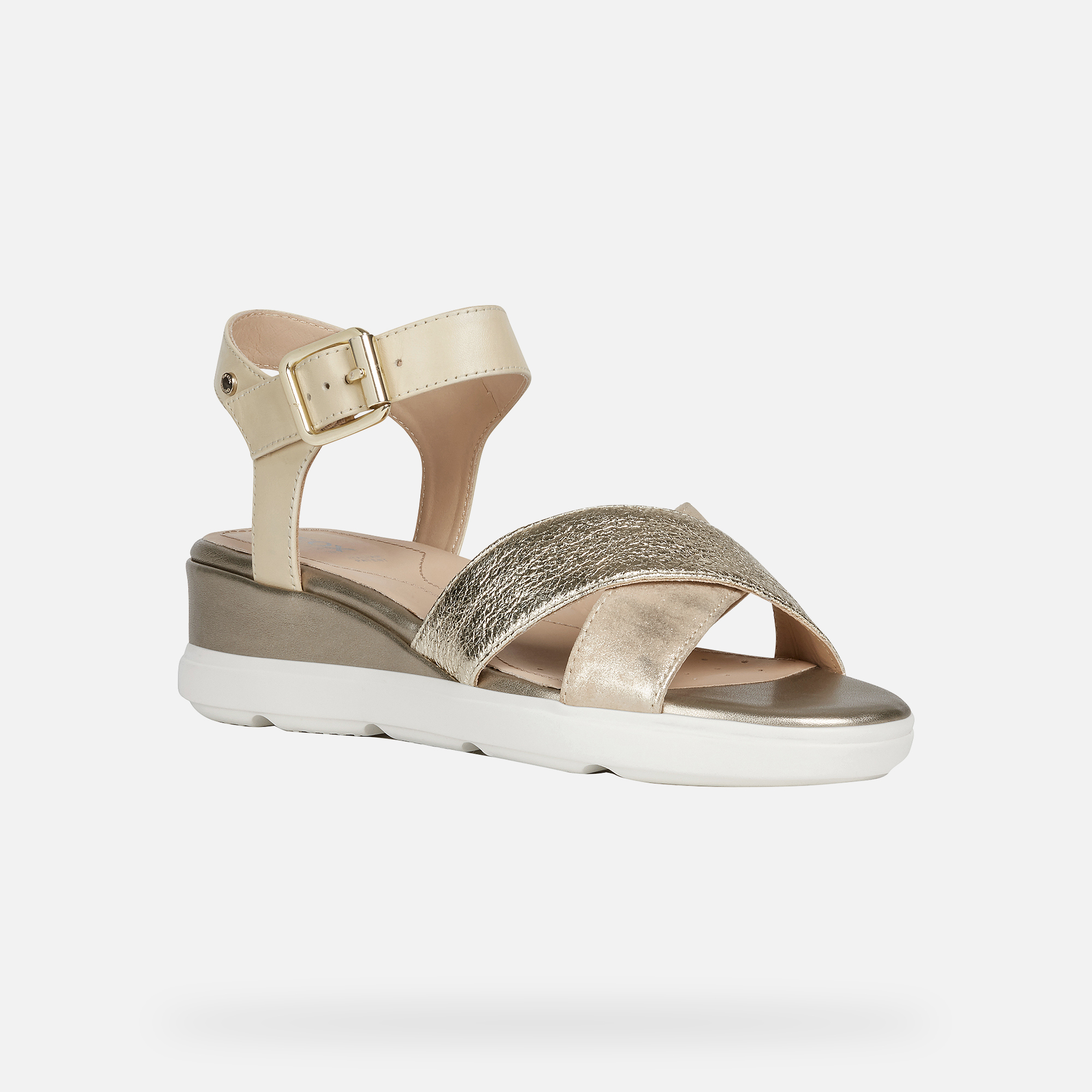 Geox PISA Woman: Gold Sandals | Geox ® SS 20