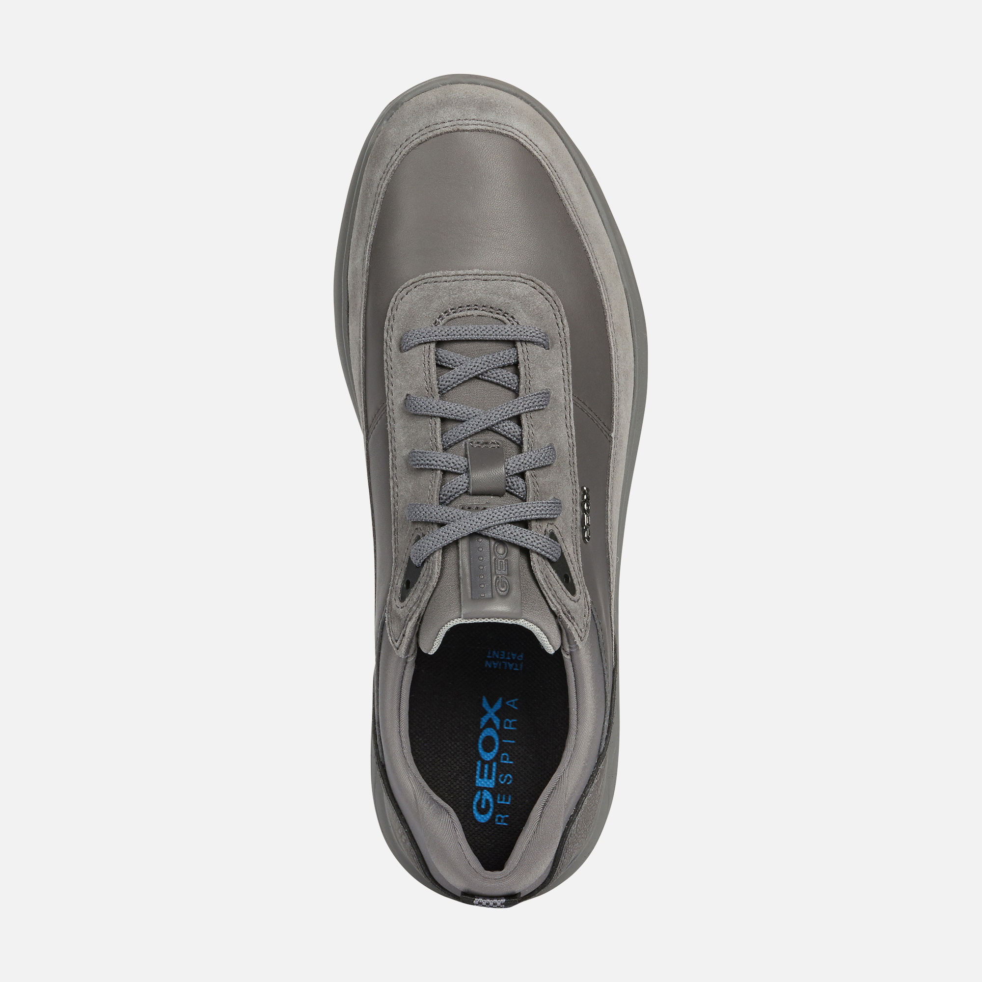 Geox® SPHERICA Man: Grey Sneakers | Geox® Zero Shock Pad