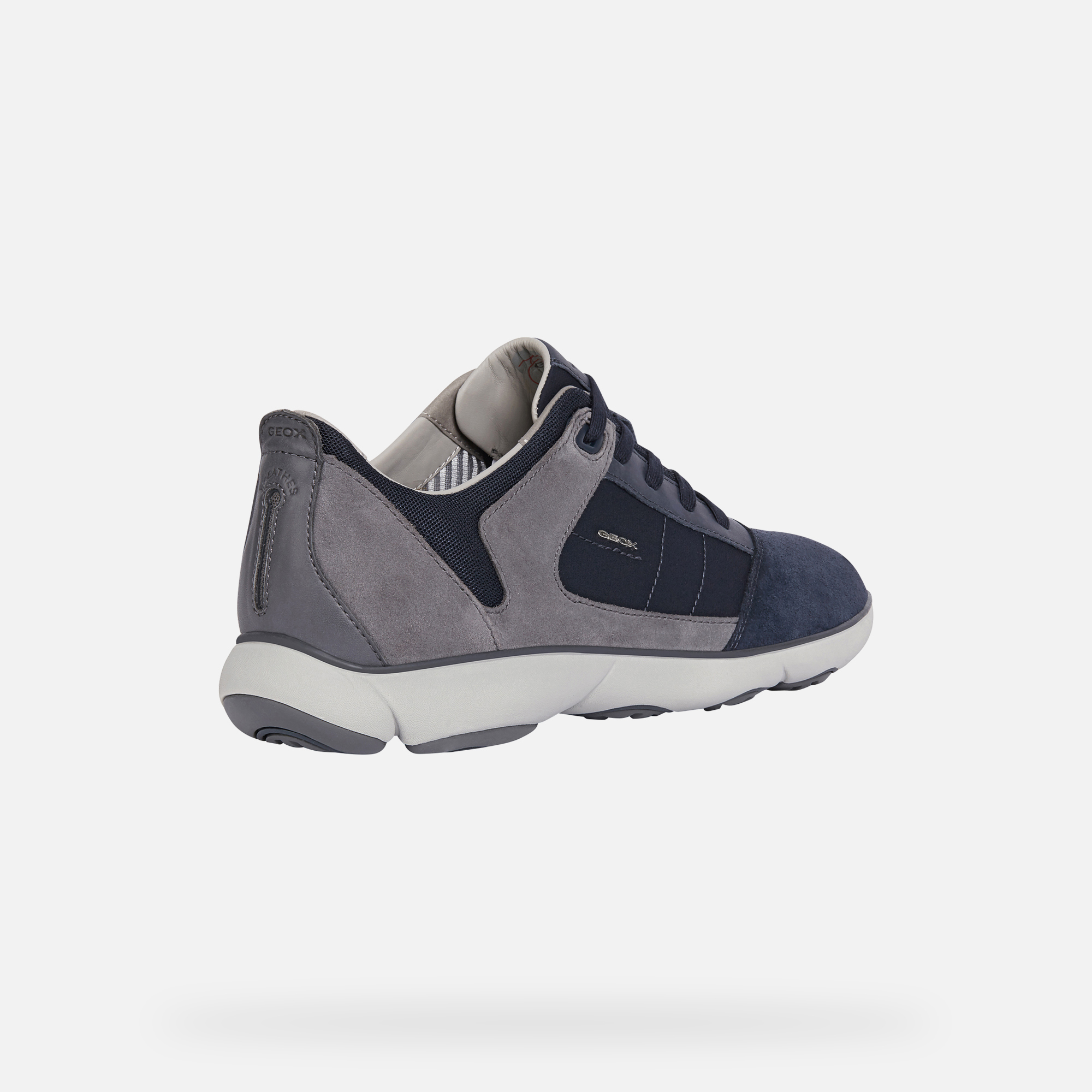 Geox® NEBULA Man: Grey and Navy blue Sneakers | Geox® Nebula