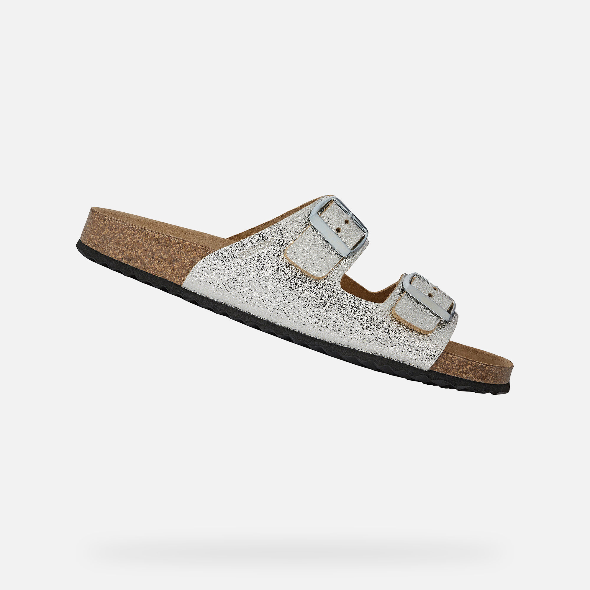 Geox® BRIONIA Woman Silver Sandals | Geox®