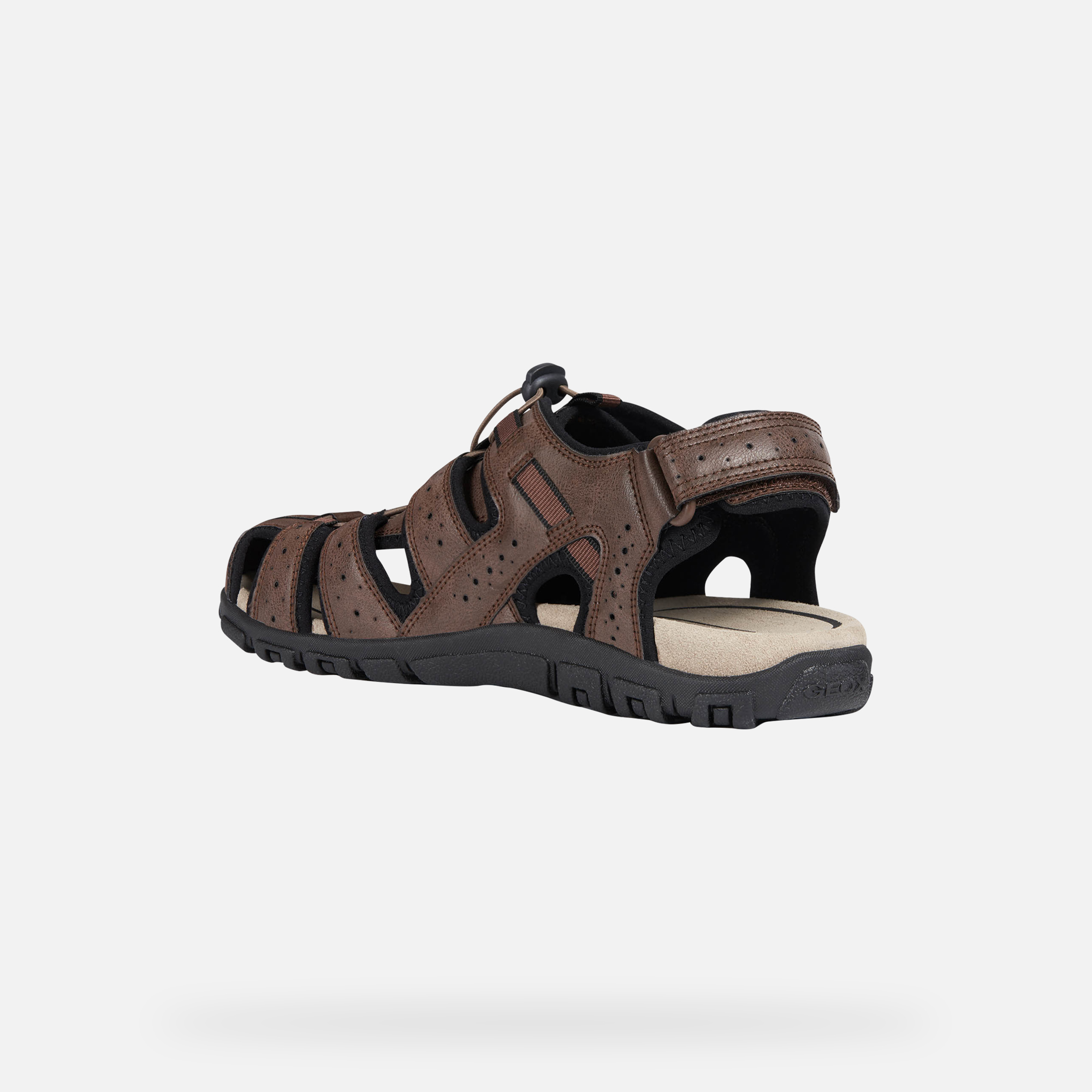 Geox SANDAL STRADA Hombre Sandalias Marrones | Geox® SS21