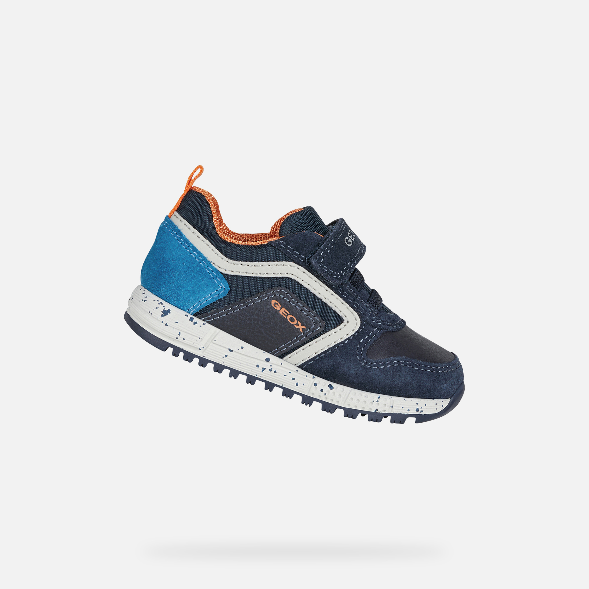 Geox® ALBEN Baby boy: Navy blue and Blue Sneakers | FW21 Geox®