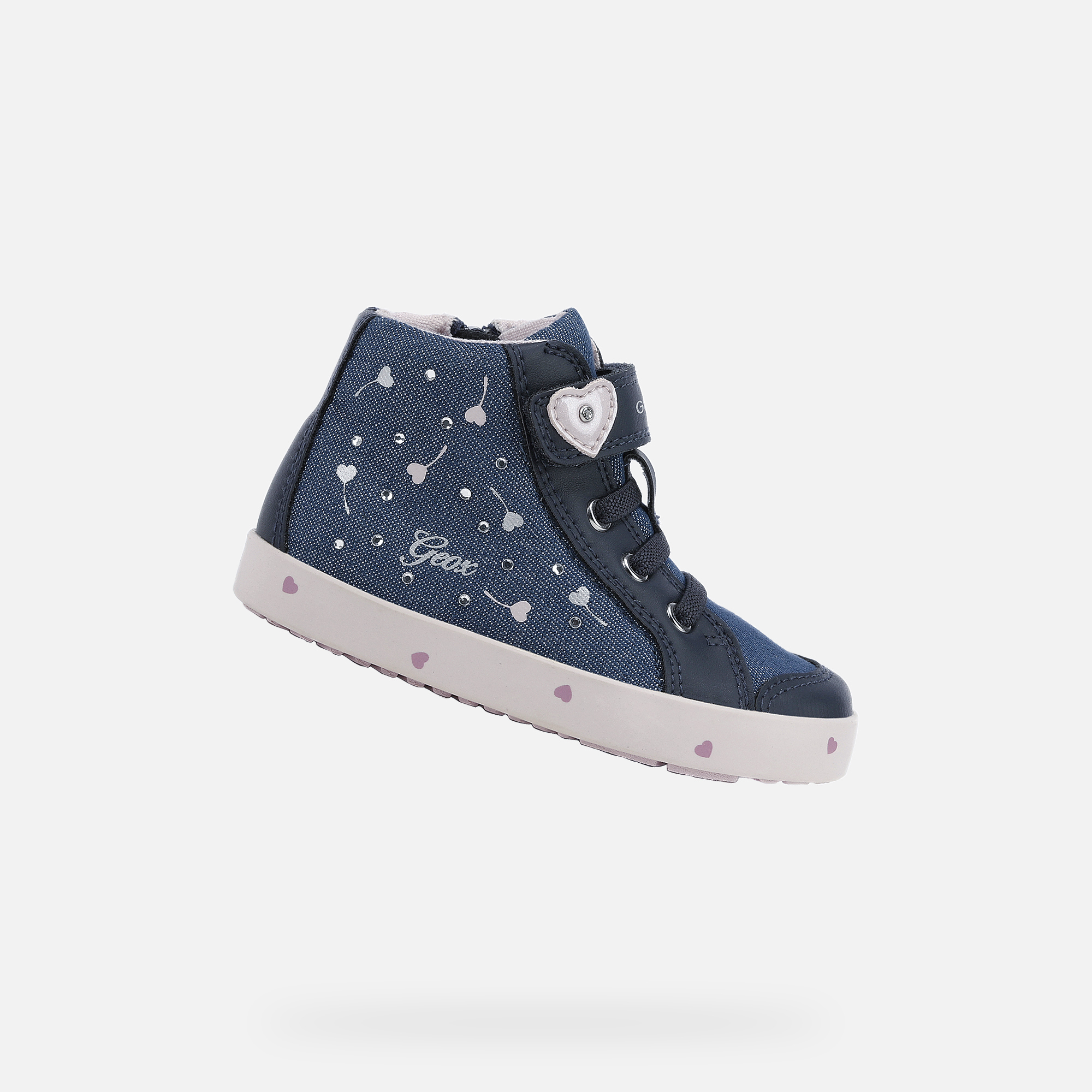Geox KILWI Baby Girl: Navy Sneakers 