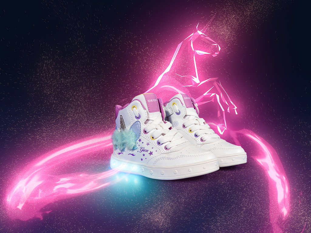 Shoes with School Back ® Geox that Kids for to light up |